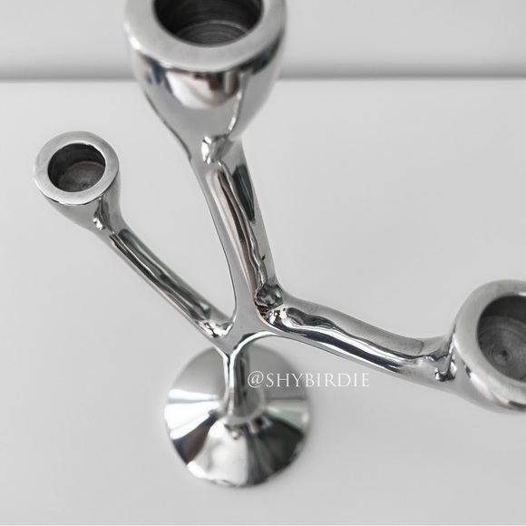 NEW Artisan Crafted Metal Tree Branch Candelabra - Picture 9 of 10